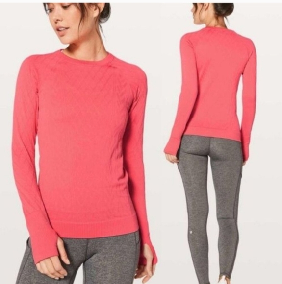 Lululemon Rest Less Pullover Flash Light Tone / Flash Light Tone Pink EUC Size 6 - Picture 1 of 7